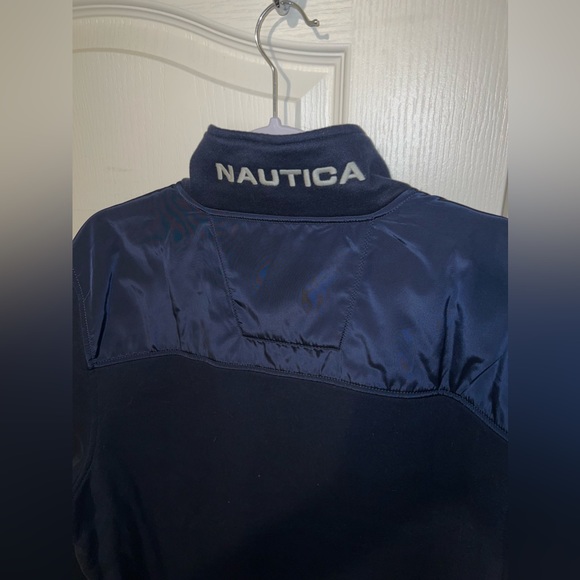 Nautica Mens Navy Quarter-Zip Pullover - Picture 4 of 6